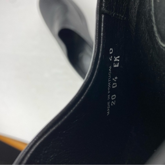 Dansko Womens 40 (US 9.5-10) Black Leather Cabrio Mule Clog Wedge Heel Slip On - Picture 6 of 6